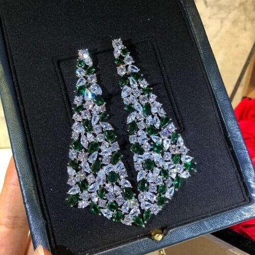 HIBRIDE Brand Design Fashion Women Wedding Stud Earrings Engagement Earring for Women and Girl Bijoux Femme E-632