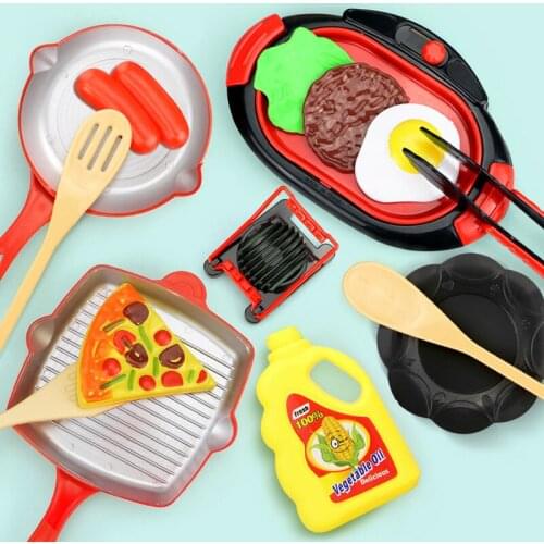 Play Kitchenware Kit for Kids Kitchen Cooking Set Roleplay Toddler Playhouse Game M09