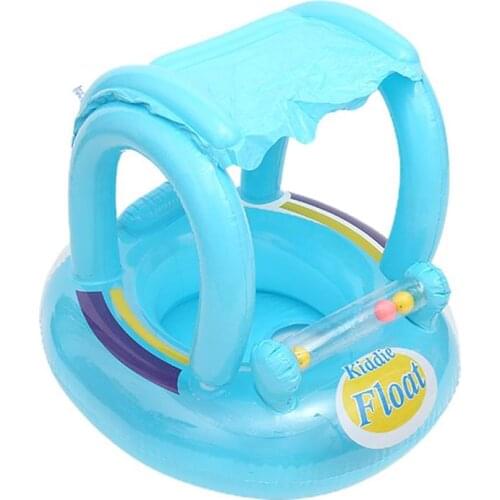 Infant Swimming Ring With Sunshade Baby Seat Sunshade Child Seat Summer Outdoor Without Inflatable Tools Baby Seat Dropship