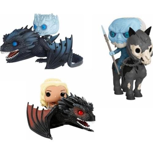 Games The Night King rides a dragon 15# 58# of Throned The others 60# Figures Collection Model Toys for Children Birthday Gift