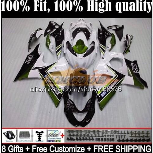 Injection For SUZUKI GSXR1000 K9 GSXR-1000 09 10 11 12 13 14CL.159 GSXR 1000 2011 2012 2013 2014 2015 2016 Fairings green white