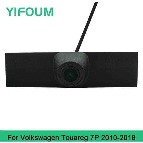 YIFOUM HD CCD Car Front View Parking Night Vision Positive Waterproof Logo Camera For Volkswagen VW Touareg 7P 2010-2017 2018