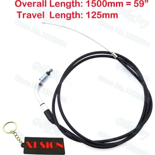 59" 1500mm Overall Gas Throttle Cable For 49cc-80cc Racing Motorized Bicycle Push Mini Moto Dirt Super Pocket Bike ATV