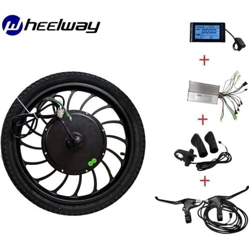 20 inch 36V48V1000W Electric Solar Car 51km/h 4WD DIY Project Kit Controller LCD Display Motor Bicicleta Scooter Accessories