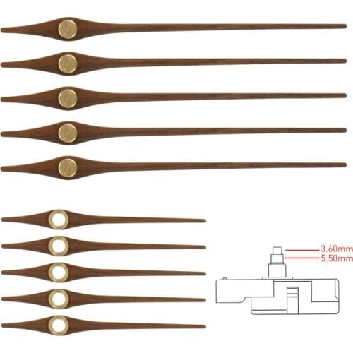 5 Sets Wooden DIY Clock Pointer Plate Replacement Clock Movement Part Clock Hand