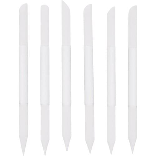 6pcs Professional Precision Filing Cuticle Removers Glass Nail Files Set