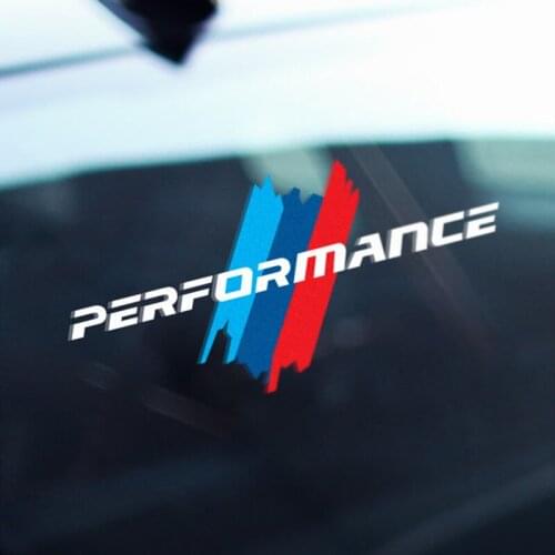 Car Body Decal Sticker M performance For BMW E46 E60 F20 F30 G30 e90 G01 X1 X2 X3 M3 M5 Car Rear Window Decoration Sticker