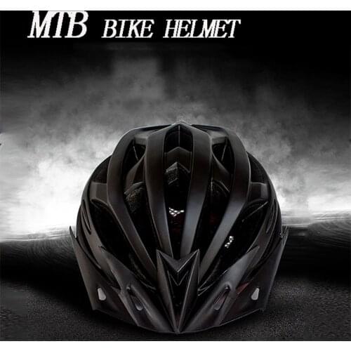 2021 New Bicycle Motorcycle Helmet With LED Taillight Intergrally-molded Mountain Bike Hat Unisex Outdoor Sports Bike Equipment