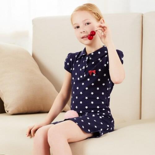 Girl Turn-Down Collar Dress New Autumn Dresses Children Single-Breasted Clothing Princess Kids Dress Girl Dresses For Party