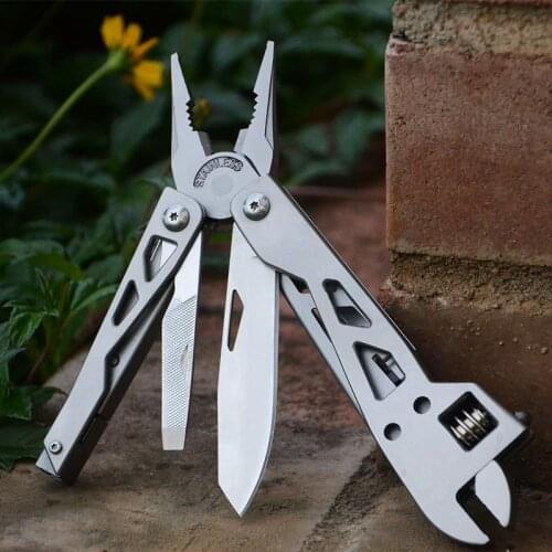 New Arrival Multi Tool Set Adjustable Wrench Jaw Multi Pliers with Knife Bottle Opener Nail File for Travel and Camping