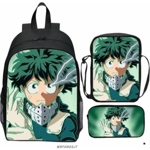 Anime My Hero Academia Backpacks School Bags Boys Girls Teenage Students Cosplay Anime Cartoon Laptop Sports Travel Bags