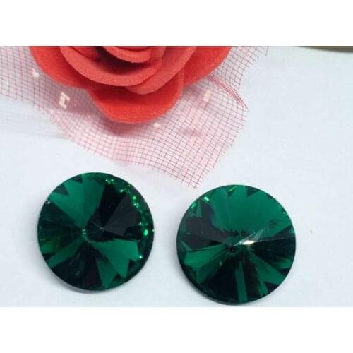 Malachite green Satellite Round Crystal Glass Sewing Pointback Rhinestones DIY Wedding Dress 6mm 8mm 10mm 12mm 14mm 16mm 18mm