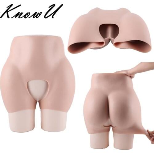 KnowU Silicone Hip Pants Open Crotch Full Buttocks For Cosplay Crossdresser Full Hip Pants