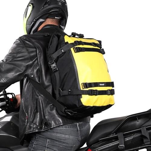 Rhinowalk Motorcycle Tail Bag Motorcycle Rear Seat Bag High Capacity Luggage Saddle Bag Sports Backpack Waterproof Inner Bag