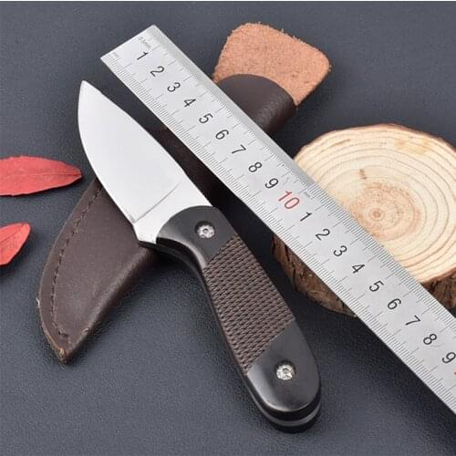 Free shipping sharp Stainless Steel Fixed Blade wood handle Camping Tactical Survival Knives Outdoors EDC Tools