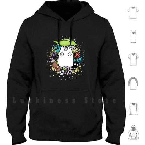 Chibi Totoro Hoodies Long Sleeve Ghibli Porco Rosso Porco Rosso Totoro Crabro Giapan Asian Comics Animation