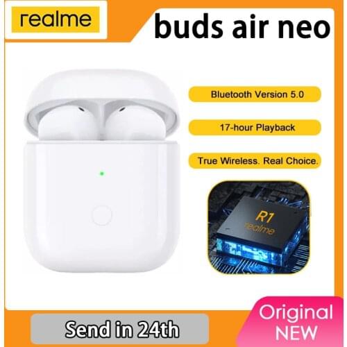 Realme Buds Air Neo Tws Bluetooth 5.0 Ture Wireless Earbuds Touch Control Sport Earphones Bass Boost Driver R1 Chip Headset