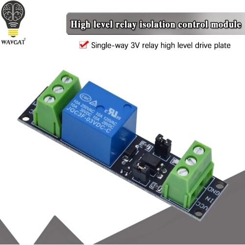 1 Channel DC 3V Relay High Level Driver Module Optocoupler Relay Module Isolated Drive Control Board for Arduino