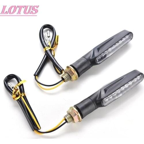 2PCS/Lot Hot Sale Universal Motorcycle Turn Signal Light Amber And Blue Color 12 LED SMD Indicator Blinker Flash Bike Lamp