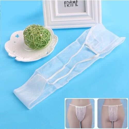 1PC New White Saloon Spa Travel Disposable Panties Underwear T-back G-string