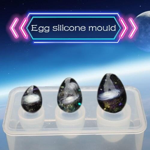 1PC Egg Ball Shaped Silicone Jewelry Mold UV Resin Epoxy Tools Jewelry Making Tools DIY Pendant Molds