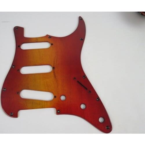 10pcs Hand made Spalted Maple wood SSS GUITAR Pickguard