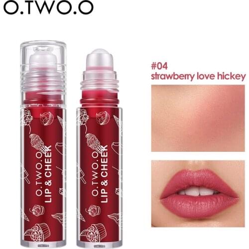 2 in 1 Blush Velvety Matte Lipstick Long Lasting Nonstick Cup Not Fade Makeup Cosmetics For Girl Women DL