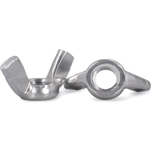 304 stainless steel inch butterfly nut American croissant hand-spinning disc type 3/16-24 1/4-20 5/16-18 3/8-16 10#-24