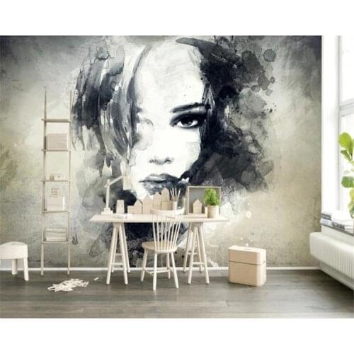 Beibehang Custom wallpaper mural European art graffiti 3D watercolor characters large home decoration murals photo 3d wallpaper