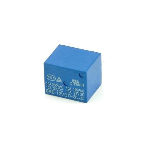 5pcs/lot SRD-12VDC-SL-C T73-12V 5 pin PCB Type 12V DC Power Relay