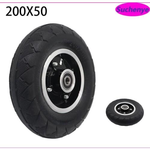 8 Inch 200x50 Solid Wheel for Folding Mini Electric Scooter Explosion-Proof Non Pneumatic Tyre Accessories