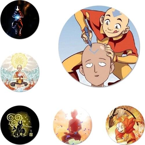 Avatar The Last Airbender luxury Icons Pins Badge Decoration Brooches Metal Badges For Backpack Decoration 58mm