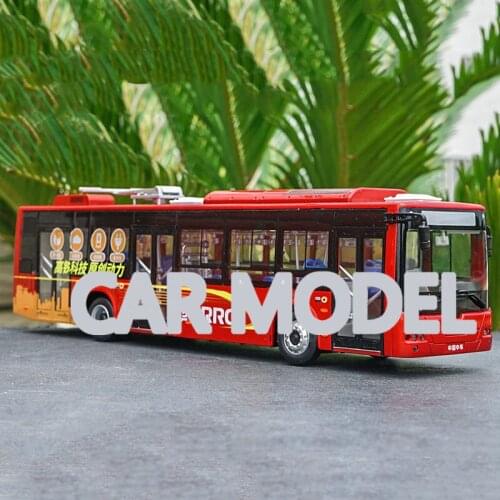 1:42 scale Alloy Toy Vehicles CRRC hunan bus Car Model Of Childrens Toy Cars Original Authorized Authentic Kids Toys