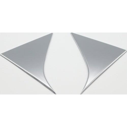 Car ABS Chrome Rear window Side Triangle Cover sticker TRIM For 2016-2017 Kia Sportage 2018