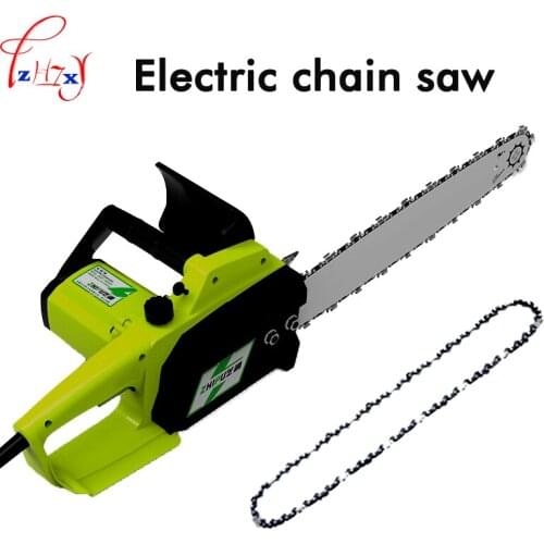 Household high power multi-function chain saw woodworking logging electric saw handheld electric chain saw 220V 1PC