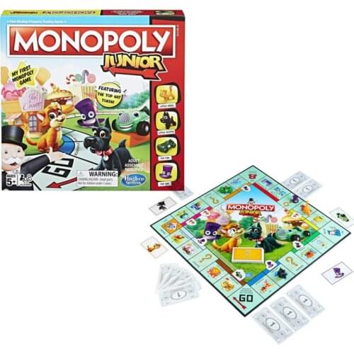 Hasbro Monopoly Junior New Version Strategy Party Board GamesToys Family Entertainment party Puzzle Games