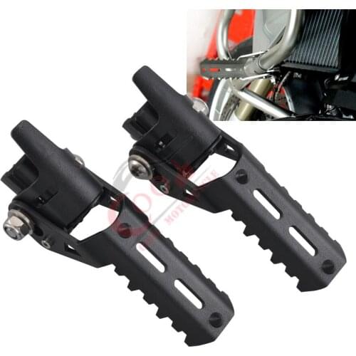 Motorcycle Highway Pegs Pegs For BMW R1200GS LC 2013-2017 For Pipes Triumph Tiger Explorer Clamps to 25mm diameter tube