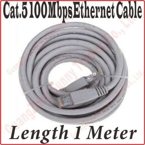 BEST PRICE, New 4 Cores CATE5 3FT 1M RJ45 Ethernet Cable CAT5 CAT 5 Round UTP Ethernet Network Cable RJ45 Patch LAN Cord