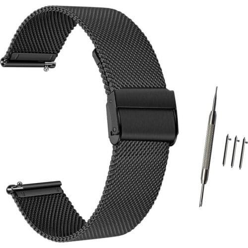 Milanese Watchband for Samsung Galaxy Watch Active2 44mm 40mm Mesh Stainless Steel Band Quick Release Strap Active 2 Bracelet