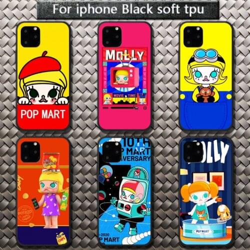 Cartoon POP MART molly cute Phone Cases for iPhone 8 7 6 6S Plus X 5S SE 2020 XR 11 12 Pro mini pro XS MAX