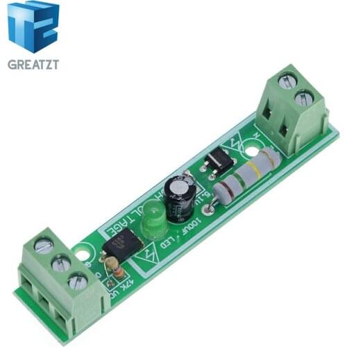 GREATZT 1-Bit AC 220V Optocoupler Isolation Module Voltage Detect Board Adaptive 3-5V For PLC Isolamento Fotoaccoppiatore Module