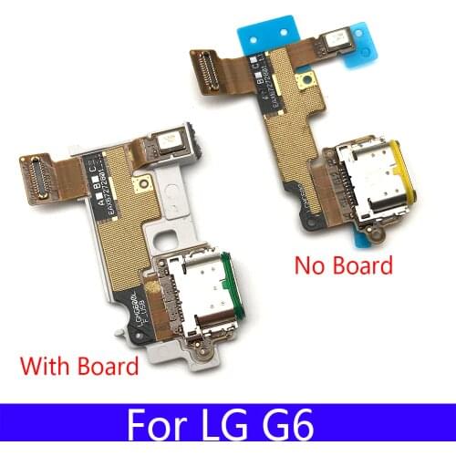 New Type C Charging Port Charger Dock With Microphone Bottom Board Flex Cable For LG G6 Replacement