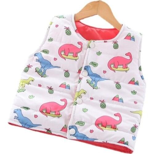 New Winter Baby Boy Girl Clothes Children Fashion Cartoon Thick Vest Toddler Casual Warm Costume Infant Clothing Kids Sportswear