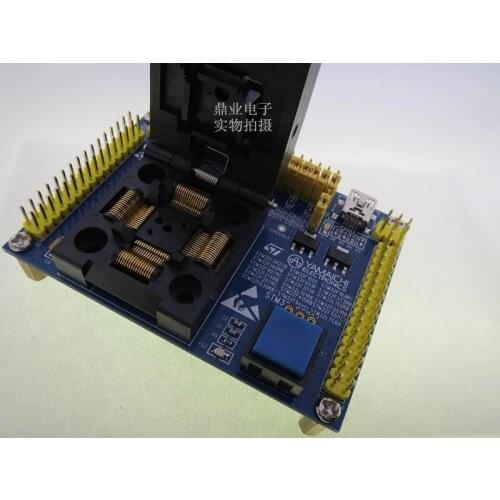 Original ST IC Test Seat STM32F030 STM32F100 Burning Programm STM32F103 STM32F407 Socket Adapter
