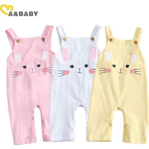 Ma&Baby 0-18M Easter Bunny Baby Girl Boy Jumpsuit Summer Newborn Infant Baby Clothing Romper Cartoon Costumes