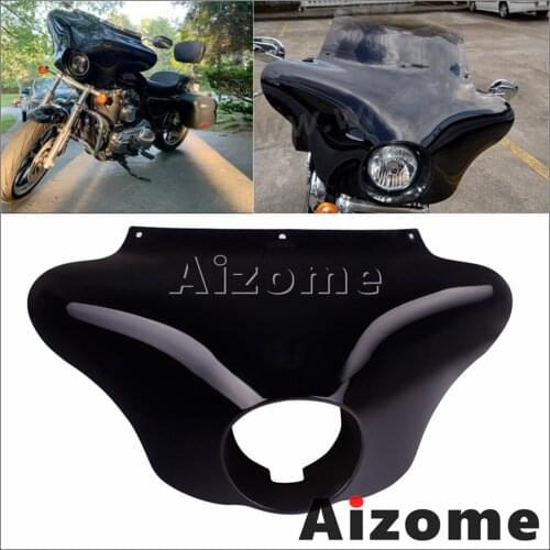 Motorcycle Headlight Cover ABS Plastic Outer Batwing Fairing For Harley-Davidson Dyna Wide Glide Sportster Fortyeight Street 750