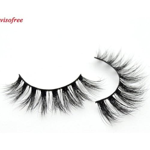Visofree Eyelashes 3D Mink Lashes Crossing Mink False Eyelashes Hand Made Full Strip Eye Lashes cilios naturais 023