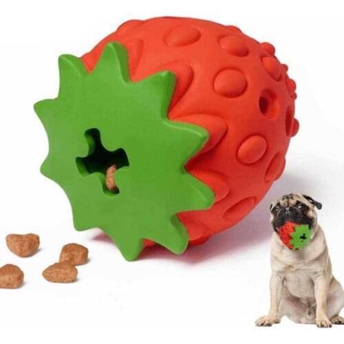 Dog chewing teeth leaking food puzzle rubber toy dog chewing pet dog toy