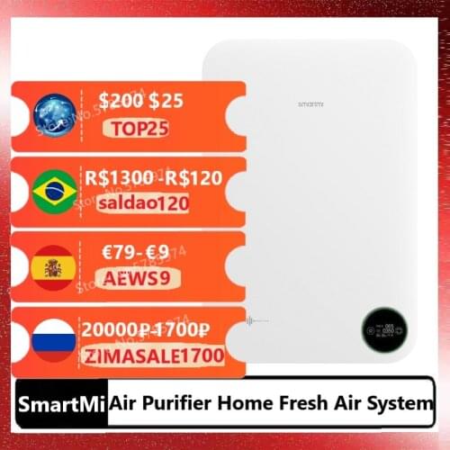 Smartmi Air Purifier Home Fresh Air System Air Purifier Anti Haze Formaldehyde Electric Auxiliary Heating Version