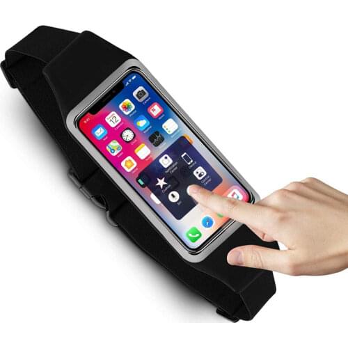 Waterproof Running Waist Bag Phone Touch Screen Pocket Outdoor Jogging Cycling Running Bag Adjustable Pack Purse Sport Belt Bag